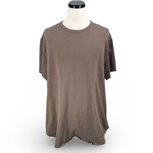 One Bone Mens Brown Short Sleeve Scoop Bottom T-Shirt OB102C Big Tall Size 2